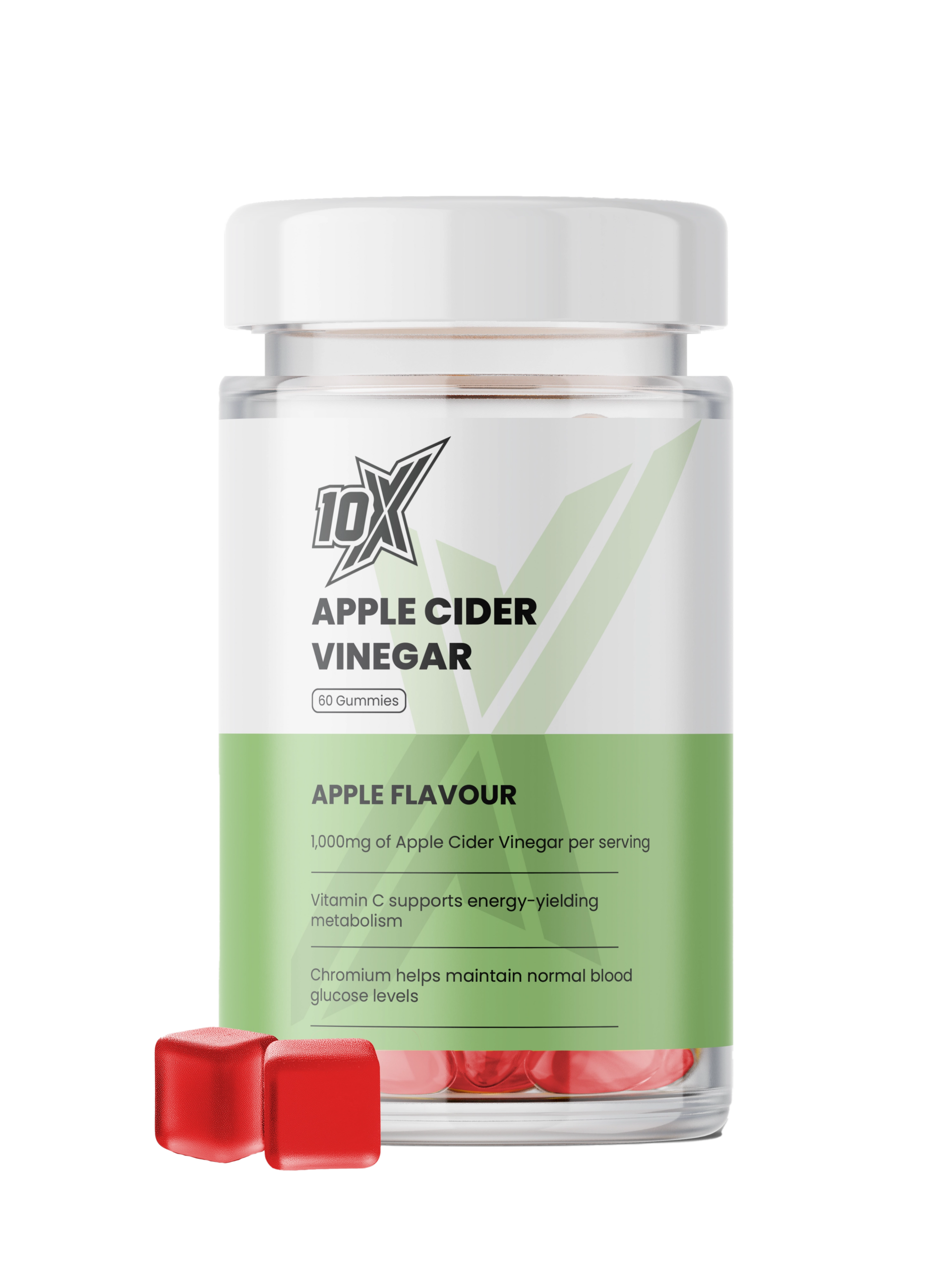 10X Athletic Apple Cider Vinegar Gummies 60Softgels Apple