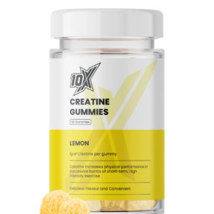 10X Athletic Creatine Gummies 60Softgels Lemon