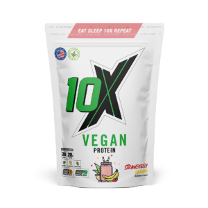 10X Athletic Vegan Protein 540g Strawberry Banana