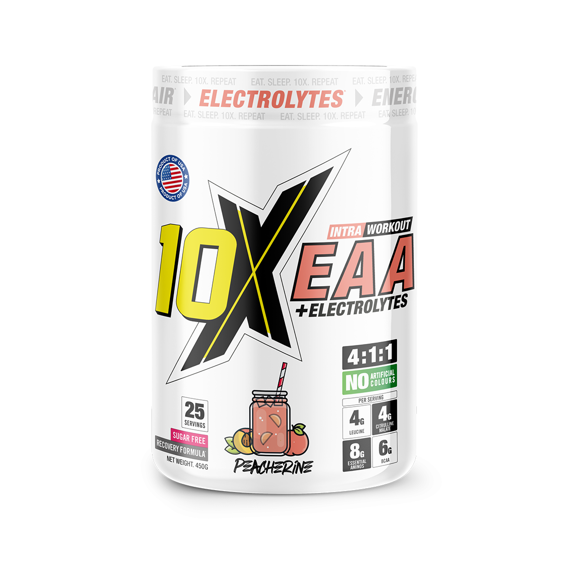 10X Athletic EAA 450g Peacherine