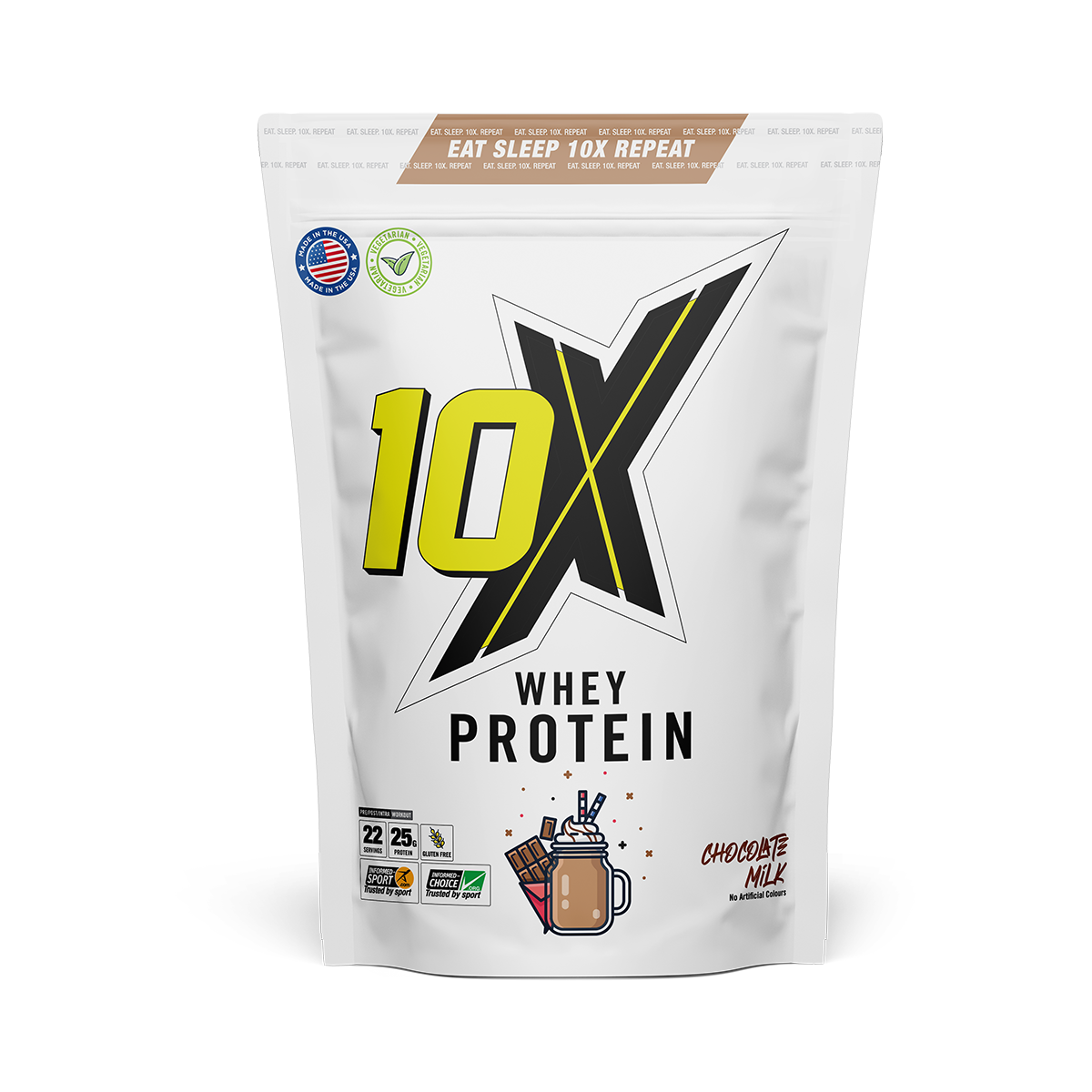 10X Athletic Whey Protein 720g Chocolate Milk