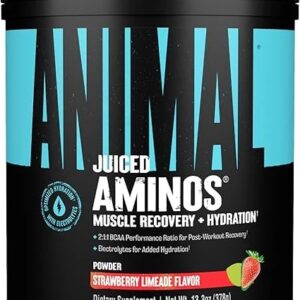 Animal Juiced Aminos 366g Strawberry Limeade - Image 1