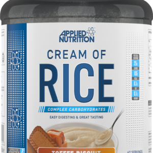 Applied Nutrition Cream Of Rice 1kg Toffee Biscuit - Image 1
