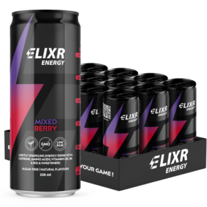Elixr Energy Energy Drink 12x330ml Mixed Berry - Image 1
