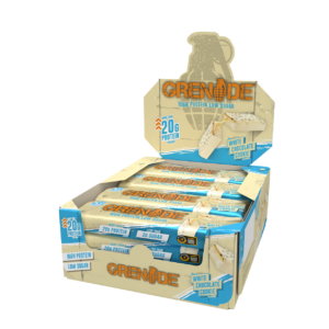 Grenade Protein Bar 12x60g White Chocolate Cookie - Image 1