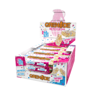 Grenade Protein Bar 12x60g Birthday Cake - Image 1