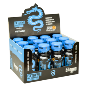 Little Dragon Extreme Pre-Workout Shot 12x60ml Blue Raspberry - Image 1