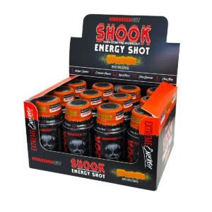 Murdered Out Shook Energy Shot 12x60ml Orange - Image 1