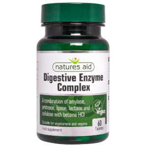 Natures Aid Digestive Enzyme Complex (with Betaine HCI) 60 Tabs - Image 1