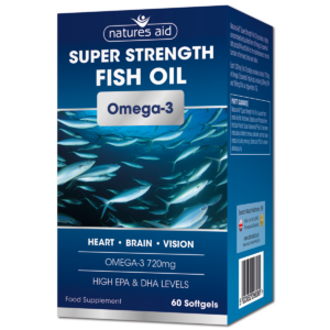Natures Aid Super Strength Fish Oil (Omega 3) 60 Softgels - Image 1