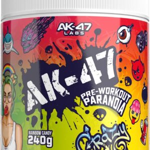 AK-47 Labs Pre-Workout Paranoia 240g Rainbow Candy - Image 1
