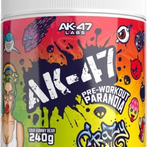 AK-47 Labs Pre-Workout Paranoia 240g Sour Gummy Bear - Image 1