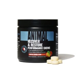 Animal Recover & Restore Performance Chews 120 Tabs Tropical Mango Flavor - Image 1