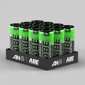 Applied Nutrition ABE (All Black Everything) Carbonated Can 12x330ml Apple Burst - Image 1