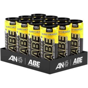Applied Nutrition ABE (All Black Everything) Carbonated Can 12x330ml Cloudy Lemonade - Image 1