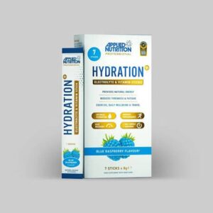 Applied Nutrition Hydration+ Electrolyte & Vitamin Powder Sticks 7x8g Blue Raspberry - Image 1
