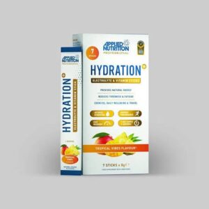 Applied Nutrition Hydration+ Electrolyte & Vitamin Powder Sticks 7x8g Tropical Vibes - Image 1