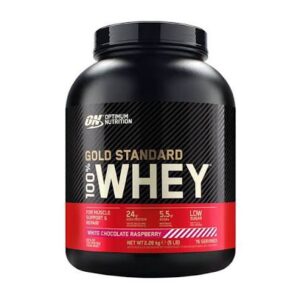 Optimum Nutrition Gold Standard 100% Whey 2.27kg White Chocolate Raspberry - Image 1