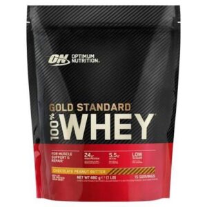 Optimum Nutrition Gold Standard 100% Whey 480g Chocolate Peanut Butter - Image 1