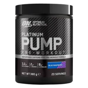 Optimum Nutrition Platinum Pump 380g Blue Razz - Image 1