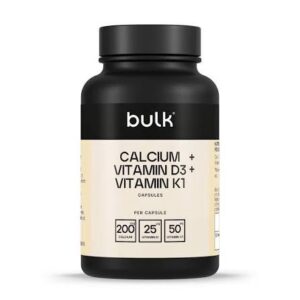 Bulk Calcium + Vitamin D3 + Vitamin K1 1000mg 90 Caps - Image 1