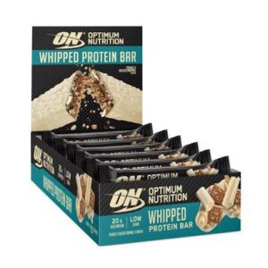 Optimum Nutrition Whipped Protein Bar 10x68g White Chocolate Salted Caramel & Peanut - Image 1