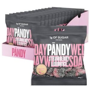 PANDY Candy 14x50g Strawberry Liquorice - Image 1