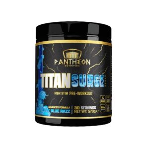 Pantheon Nutrition Titan Surge High Stim 570g Fizzy Blue Razz - Image 1