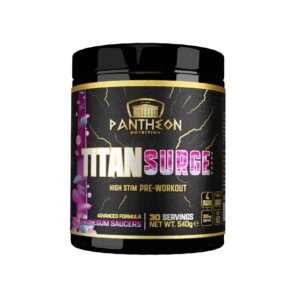 Pantheon Nutrition Titan Surge High Stim 540g Bubblegum Saucers - Image 1