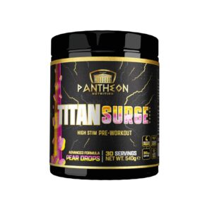 Pantheon Nutrition Titan Surge High Stim 540g Pear Drops - Image 1