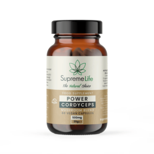 Supreme CBD Cordyceps Vegan Capsules - Power (500mg) 60 Caps - Image 1