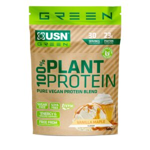 USN 100% Plant Protein 900g Vanilla Maple - Image 1