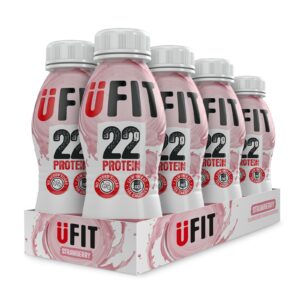 UFIT Protein RTD 8x500ml Strawberry - Image 1