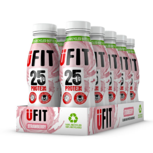 UFIT Protein RTD 10x330ml Strawberry - Image 1